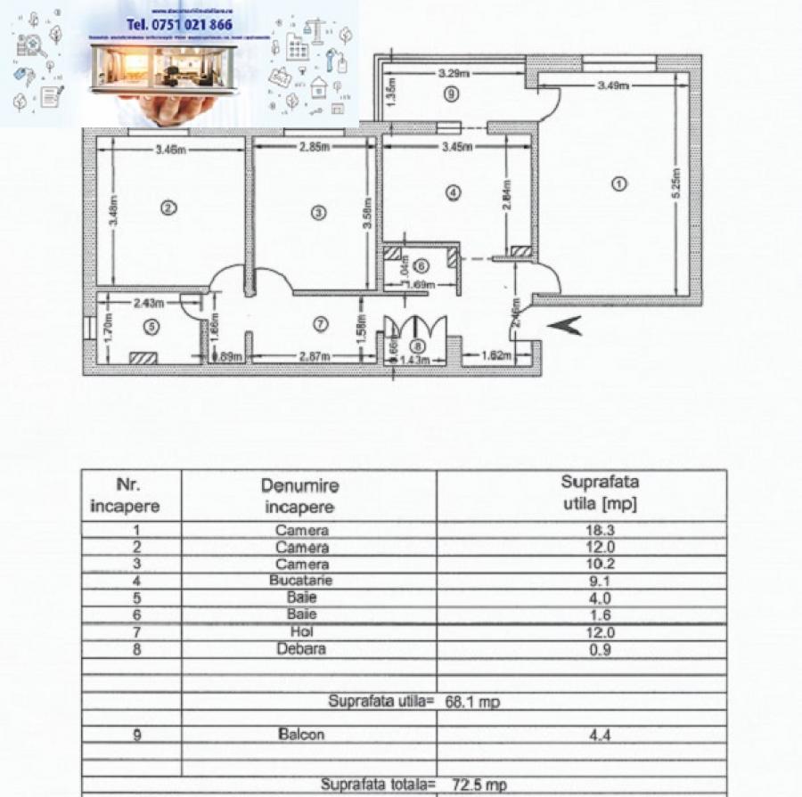 Apartament De locuit De vanzare