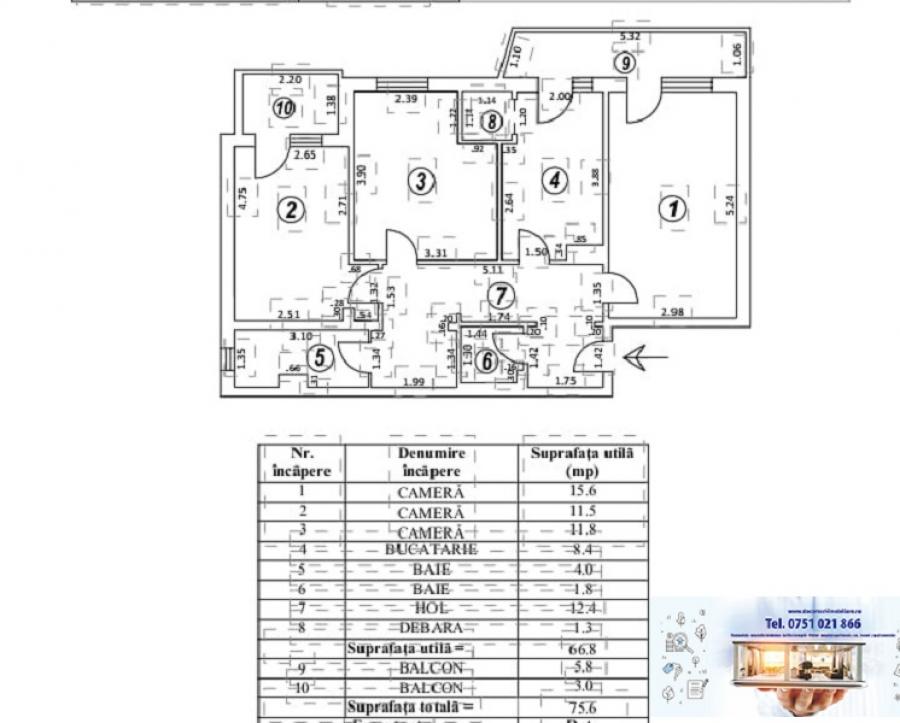 Apartament De locuit De vanzare